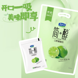 君乐宝 简醇0蔗糖酸奶 100g×10袋 低脂青柠味