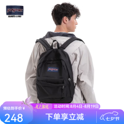 JANSPORT 4QUE008 经典黑 双肩包