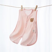 可爱品 宝宝衣服婴儿夏季连体衣薄款纯棉琵琶新生儿连体无袖背心哈衣爬服
