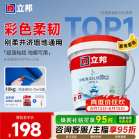立邦 防水涂料 柔性防水胶补漏王彩色防水厨房卫生间厨房阳台墙面地面 墙地通用 18kg