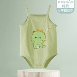 童恋初心 婴儿肚兜护肚纯棉夏季薄款宝宝护肚脐肚围新生婴幼吊带神器包屁衣