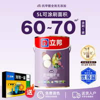 立邦 NIPPON PAINT 立邦 云净抗甲醛净味全效内墙乳胶漆 5L 半哑光