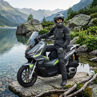 天鹰 TT250 隆鑫水冷发动机 哑青灰 26款 燃油踏板摩托车
