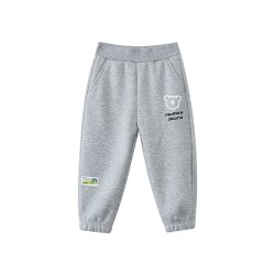美特斯邦威 moomoo童装男童基础针织裤复合摇粒绒双面布亲肤透气时