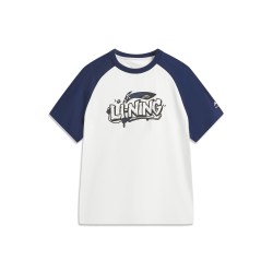 LI-NING KIDS 短袖T恤男女小大童纯棉插肩袖 2026夏季新款