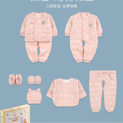 无品牌名称 新生儿礼盒婴儿衣服秋冬套装初生刚出生宝宝春秋高档满月见面礼物