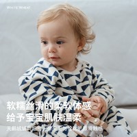 white wheat whitewheat儿童2025秋季新款爬服婴幼儿休闲男女宝宽松满印连体衣