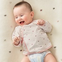 嫚熙 婴儿衣服26新款满月百天宝宝上衣纯棉