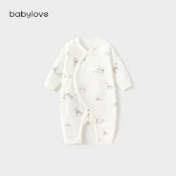 Babylove 新生儿连体衣纯棉春秋初生婴儿衣服寸草春晖