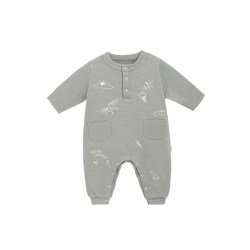 white wheat whitewheat儿童26春季新款婴幼儿哈衣男童纯棉刺绣女宝爬服连体衣