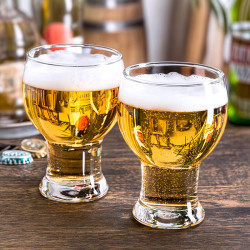 CLITON 精酿啤酒杯家用玻璃扎啤杯酒吧餐厅大容量450mll饮料果汁杯2支