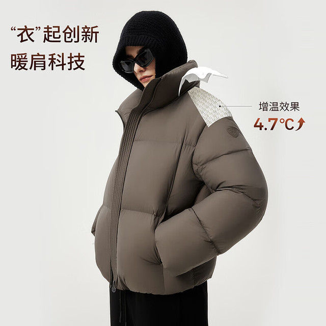 坦博尔 高蓬95绒布朗尼女子泡芙羽绒服