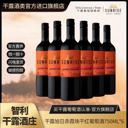 干露 旭日赤霞珠干红葡萄酒 750ml*6瓶