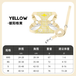 狗狗背心式牵引绳防挣脱舒