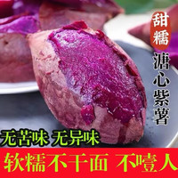 九曲食珍 新鲜紫薯 精品紫薯地瓜 中果净重4.5斤(单果150-400g)
