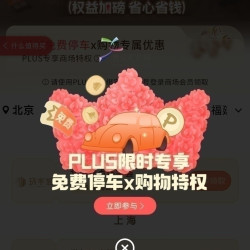 京东 PLUS会员 免费停车