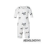 爱慕 婴幼奶皮盼你来顽中性婴幼抗菌七分袖长裤睡袋AB345L043