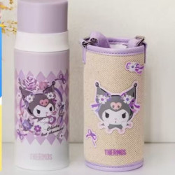 THERMOS 膳魔师 不锈钢PPSU儿童保温杯 库洛米联名紫色款＋紫色杯套370ml