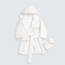 MANITO 曼尼陀Alba Baby-grow 初生礼盒婴儿舒适连帽浴袍拖鞋