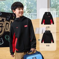 安踏 儿童外套男童针织运动上衣2026年秋新款冲锋青少年软壳外套