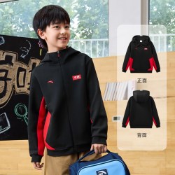 安踏 儿童外套男童针织运动上衣2026年秋新款冲锋青少年软壳外套