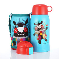TIGER 虎牌 MBR-S06C-A 儿童保温杯+吸管盖+倒水盖 600ml 小针鼹
