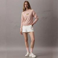 adidas NEO 时尚针织卫衣笑脸联名运动长袖短款套头衫