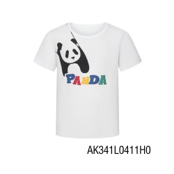 爱慕 儿童奶皮衣抗菌亲子家居服套装套头开衫睡衣裤熊猫印花春夏