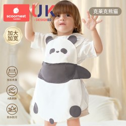 科巢 宝宝吃饭围兜防水防脏婴儿童辅食饭兜加长大罩衣幼儿园反穿衣围裙