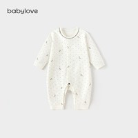 88VIP：Babylove 婴儿连体衣春秋纯棉长袖女宝宝衣服花韵点瑶