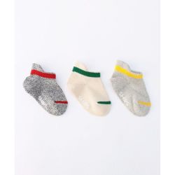 SHIPS 日本直邮SHIPS KIDS 儿童短袜 3双装袜子