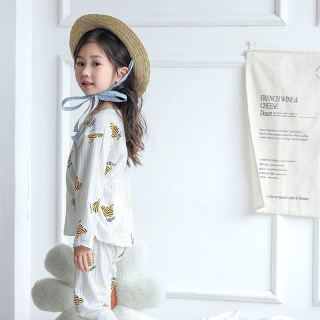 贝贝怡 儿童睡衣男女童夏季纯棉家居服套装空调服薄款春季宝宝衣服
