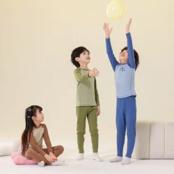 贝贝怡 德绒儿童保暖内衣冬季秋衣秋裤套装男女童睡衣秋冬加绒大童