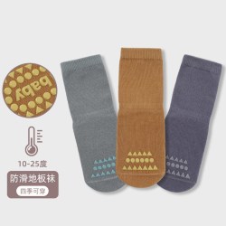 婴儿地板袜 春秋薄款防滑
