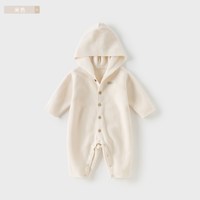 戴维贝拉 A类婴儿衣服抗静电爬服女宝抗菌连体衣秋装男宝哈衣
