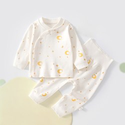 七贝乐 秋新品2件套纯棉春秋高腰内衣套装秋衣秋裤宝宝内衣套装婴儿衣服