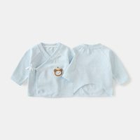 萌童之旅 新生婴儿儿衣服52码半背衣秋冬 舒绒棉初生宝宝内衣0-3月6和尚服