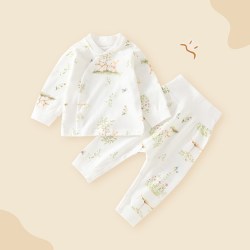 靓亮龙 婴儿衣服a类宝宝秋衣裤分体衣服套装儿童纯棉睡衣安阳婴童装轻薄