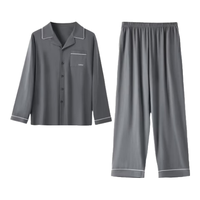 雪中飞 NSWJH-50161 100%新疆棉 深灰色 L 男士睡衣家居服套装