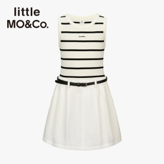 Little MO&CO. 佳佳同款亲子littlemoco童装26夏季新款女童连衣裙假两件背心裙子