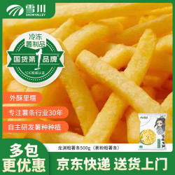 Snow Valley 薯条半成品冷冻空气炸锅零食预制菜方便速食500g/袋