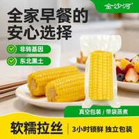 金沙河 东北黄糯玉米低脂轻食粘玉米真空装软糯香甜 100g