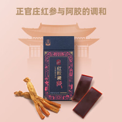 正官庄 红参人参液阿胶红参膏菊粉红参阿胶膏 礼品礼物送长辈 红参膏颜 150g*1盒 （15g*10包）