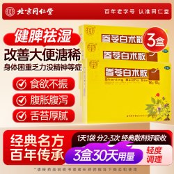 同仁堂 参苓白术散丸健脾祛湿调理脾胃虚弱湿气重去湿官方正品