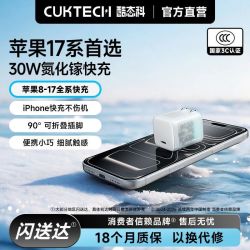 酷态科 30W氮化镓PD快充手机充电器+7号电池2粒装