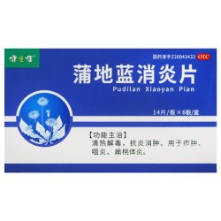 健之佳 蒲地蓝消炎片84片咽炎扁桃体炎疖肿抗炎消肿清热解毒正品