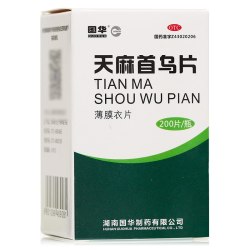 国华 天麻首乌片 0.25g*200片*1瓶/盒