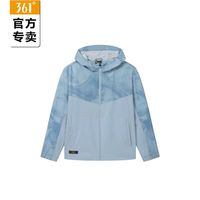 361° 男士跑步运动服春季连帽拼色风衣防风外套