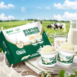 蒙牛 鲜奶味冰淇淋 组合装90gx6杯奶糕雪糕 