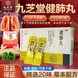 九芝堂 健肺丸补气润肺止咳化痰气阴两虚干咳咳嗽中药丸正品